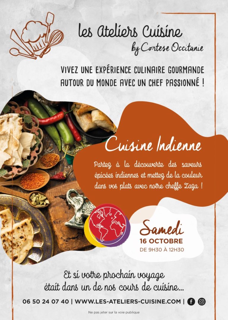 cuisine indienne cours cuisine