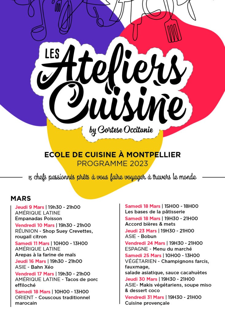 programme des MARS à MAI 2023